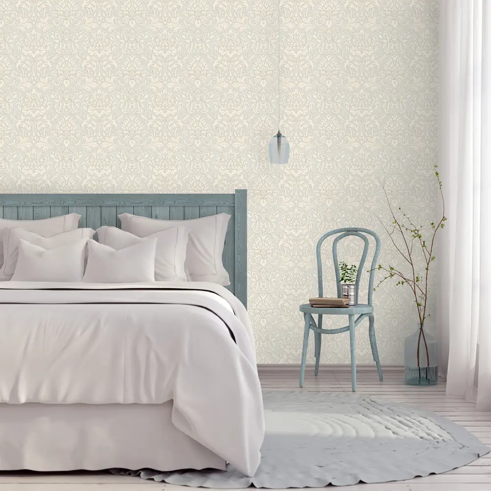 Обои флизелиновые Euro Decor Adele серо-бежевые 1.06 м 3781-5 82104794 STLM-2168970 - Вид №2