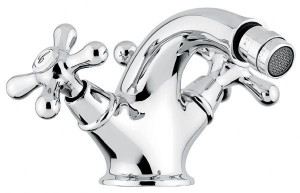 12014NO Смеситель Deco Classic с донным клапаном для биде, цвет черный-золото