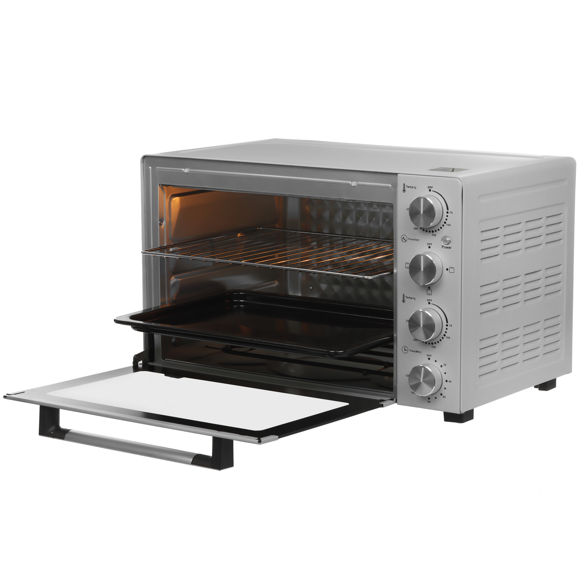 9080976 Мини-печь Kraft KFC-MO 450 HGR серый STDN-0135050 - Вид №4