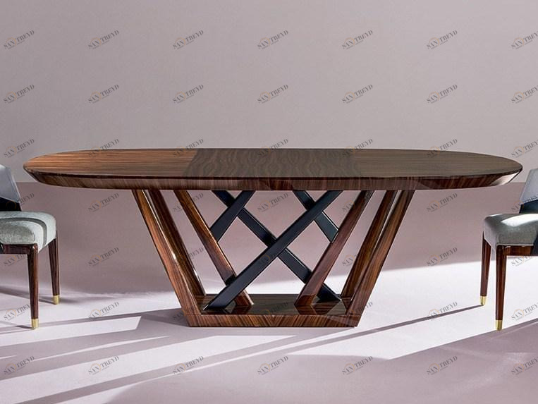 Rozzoni Обеденный стол из розового дерева Ariel Ar-221 maestrale