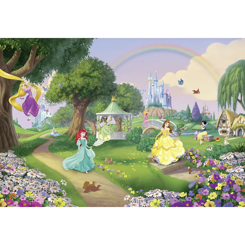 Фотообои «Радуга принцесс», бумажные, 368x254 см, 8-449 Komar Disney/Marvel/Star Wars STLM-2000285