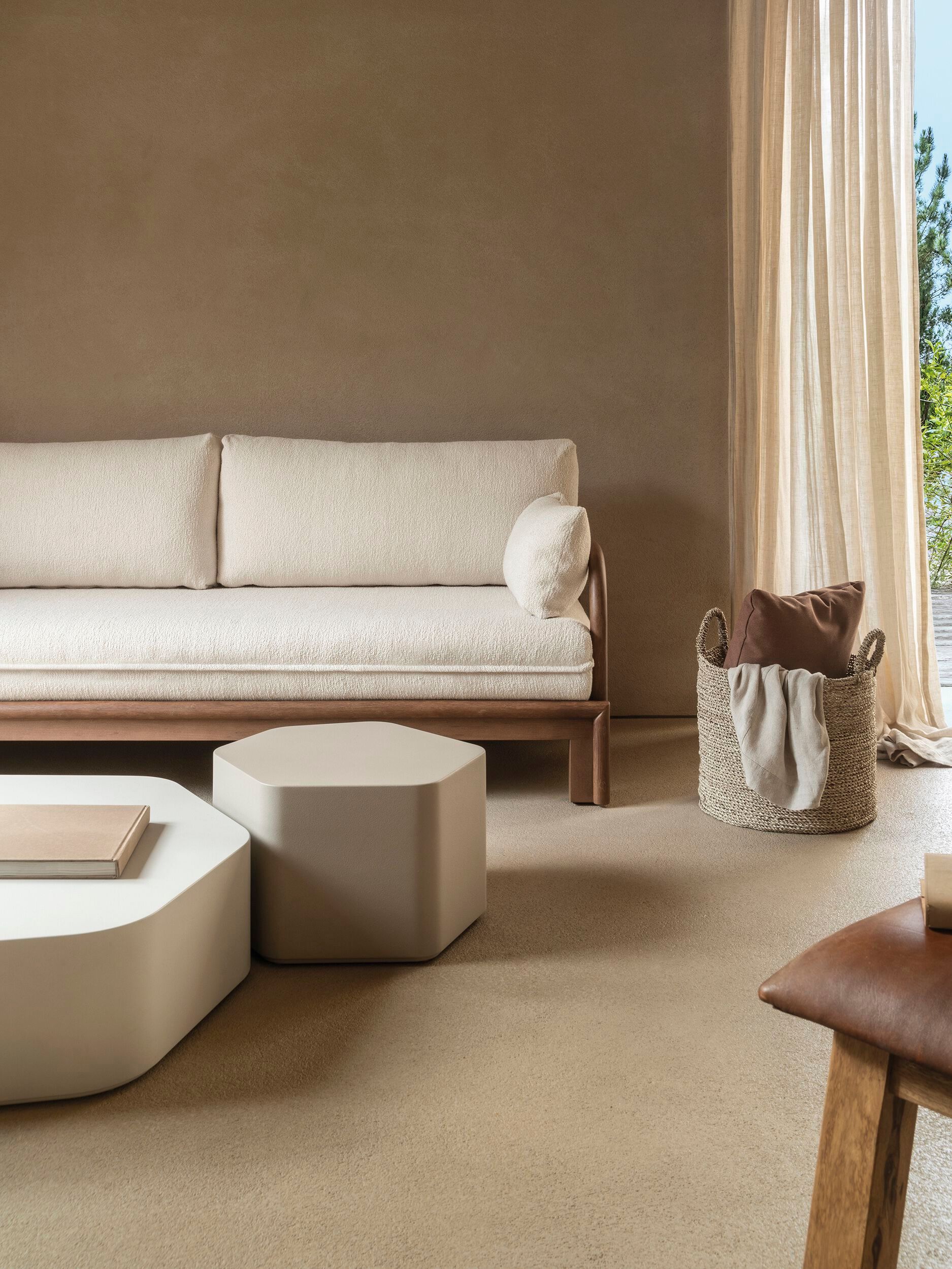 Диван-кровать из ткани и ротанга EXPORMIM 505 ARCH-00121317 - Вид №2