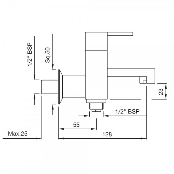 LEB-ABR-45041 Кран настенный Artize Le Blanc Античная бронза  - Вид №1