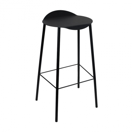 981332 Hippo black-anthracite высокий стул Flamingo 40х75см;LIND DNA 