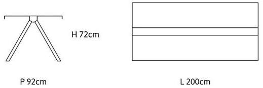 Officine Tamborrino Прямоугольный стол из стали и дерева sun-id-1476280 - Вид №6