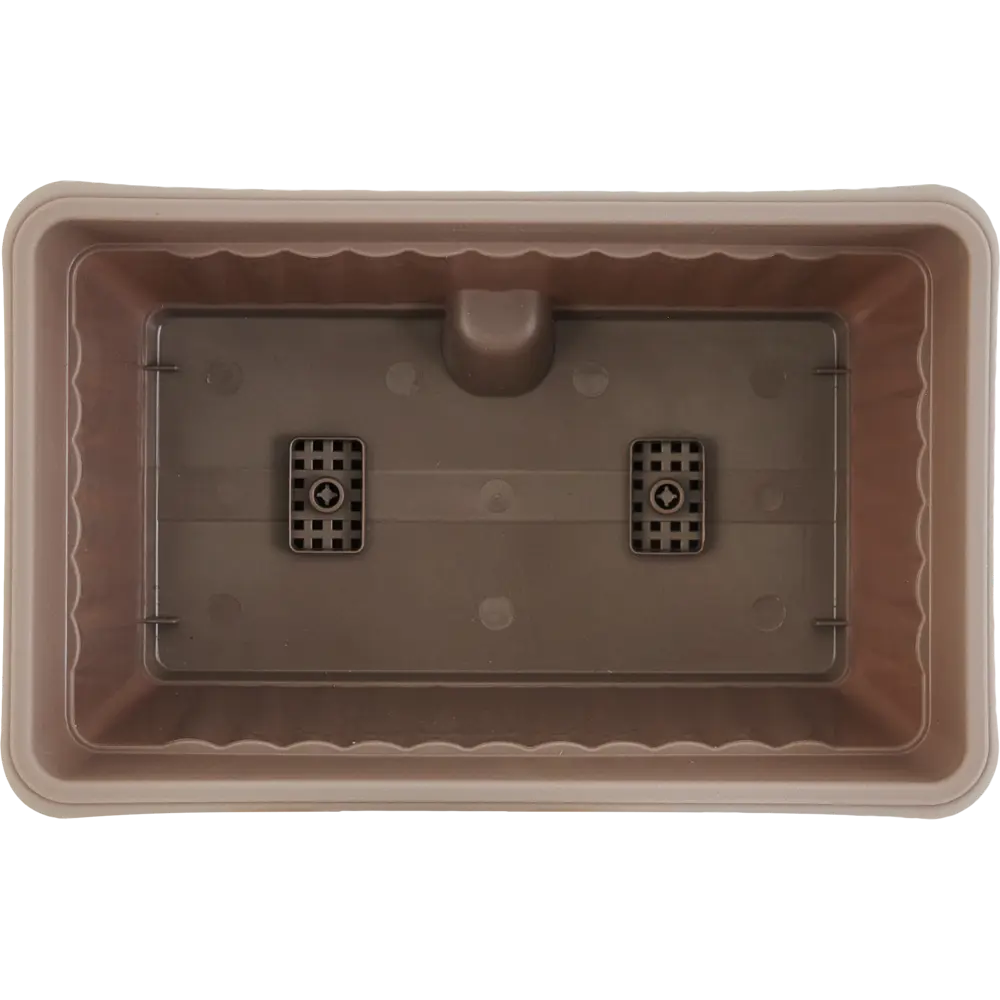 Балконный ящик 19.5x16x30 см v9.3 л пластик мокко Santreyd STLM-2195282 - Вид №1