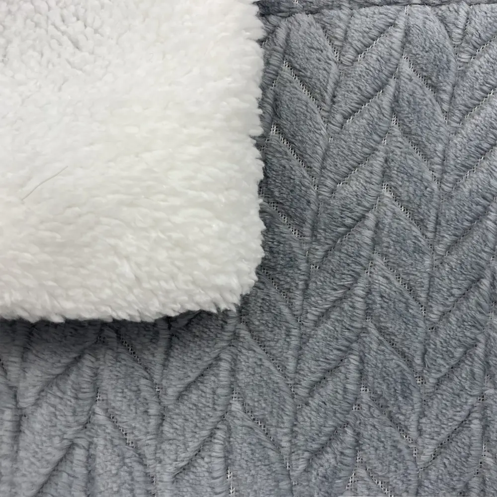 Плед "Ромено" 180x200 см микрофибра цвет светло-серый Ardenza STLM-2116216 - Вид №3