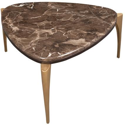 Hamilton Conte Paris Треугольный мраморный журнальный столик Manolo sun-id-1379898 - Вид №1