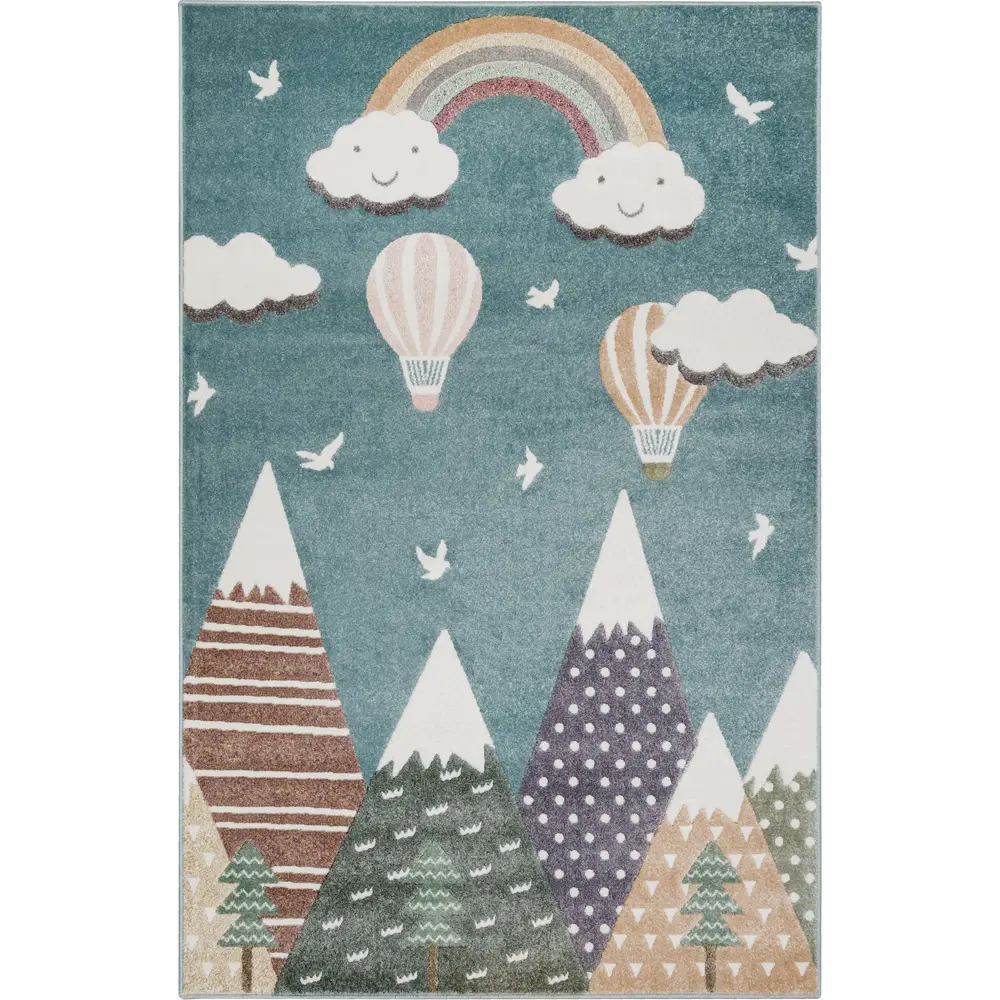 Ковер полипропилен Art Kids LM10 200x300 см цвет голубой 83141669 STLM-2023996 Santreyd  - Вид №1