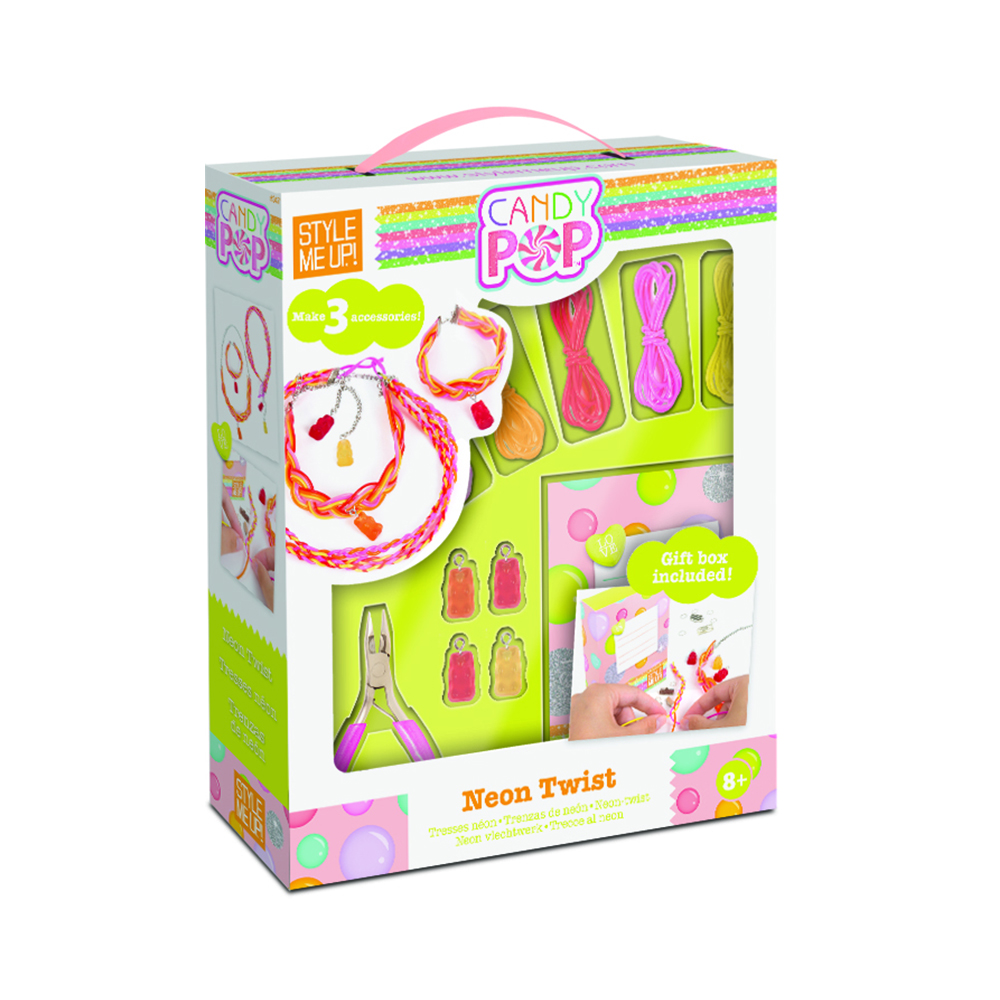 347 Набор для создания браслетов № 02 СК "Неоновые браслеты" STYLE ME UP 