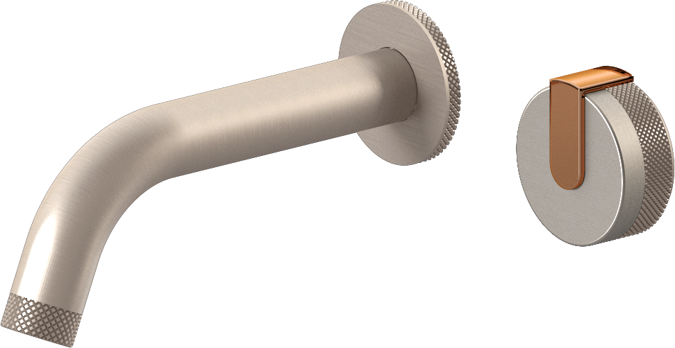 E-11535-R1BNi-L1RG-SN Настенный прогрессивный смеситель скрытого монтажа для раковины GRAFF MOD+