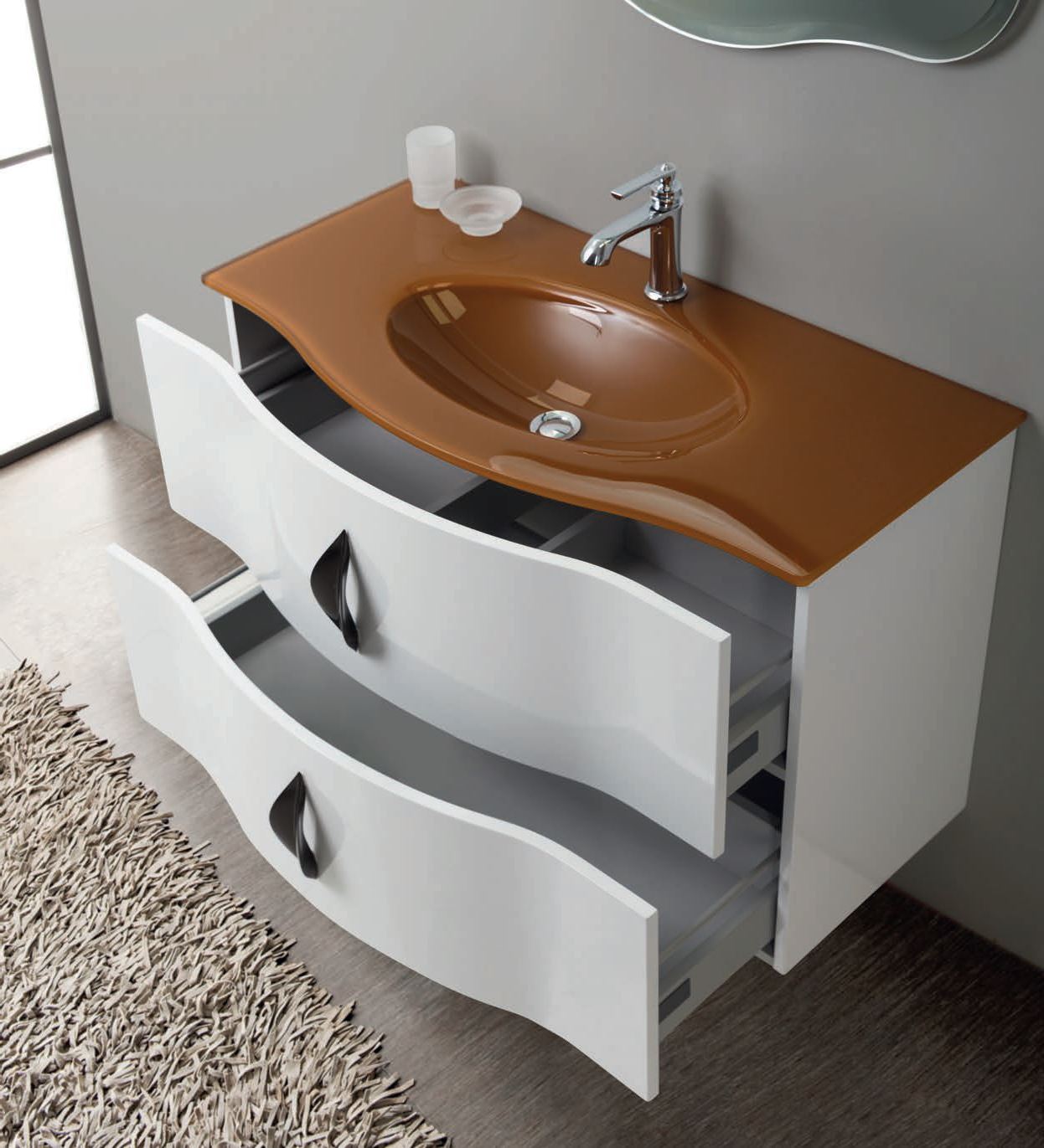 Мебель для ванной CEZARES PETALO-800-2C-SO-BL-P  - Вид №3