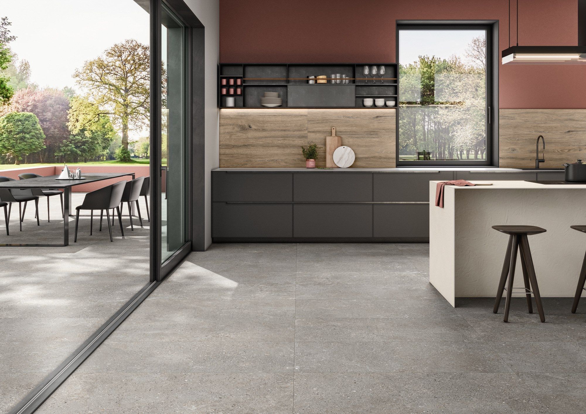 Пол / облицовка керамогранита для интерьера с эффектом камня ARIOSTEA ASTRA FULL BODY ARCH-00090412 - Вид №2