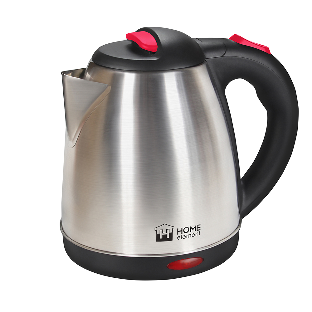 9091557 Электрочайник HOME ELEMENT HE-KT166 красный рубин серебристый STDN-0077912 - Вид №3