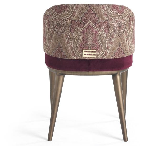 ETRO Home Interiors Мягкое бархатное кресло с подлокотниками  E.pic.132.a  - Вид №3