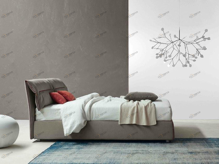 Bonaldo Двуспальная кровать со съемным покрытием с мягким изголовьем sun-id-1362275
