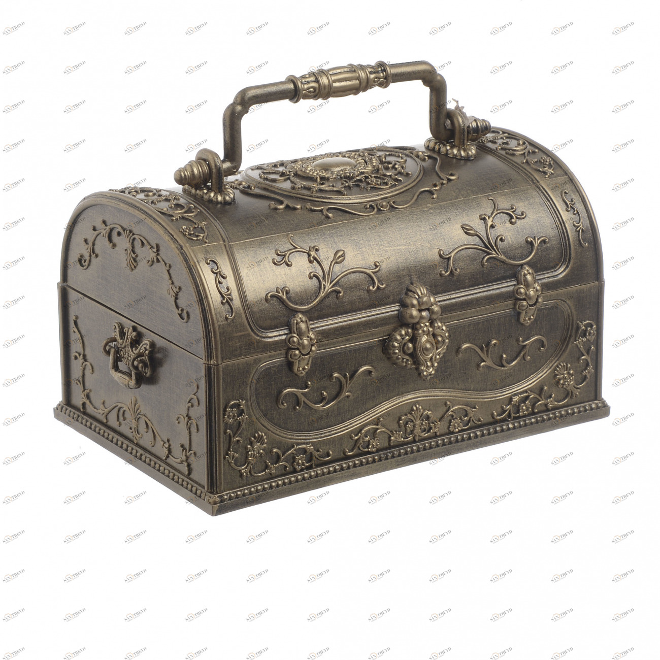 Шкатулка для украшений музыкальная золотого цвета TO4ROOMS  212722 Золотой 