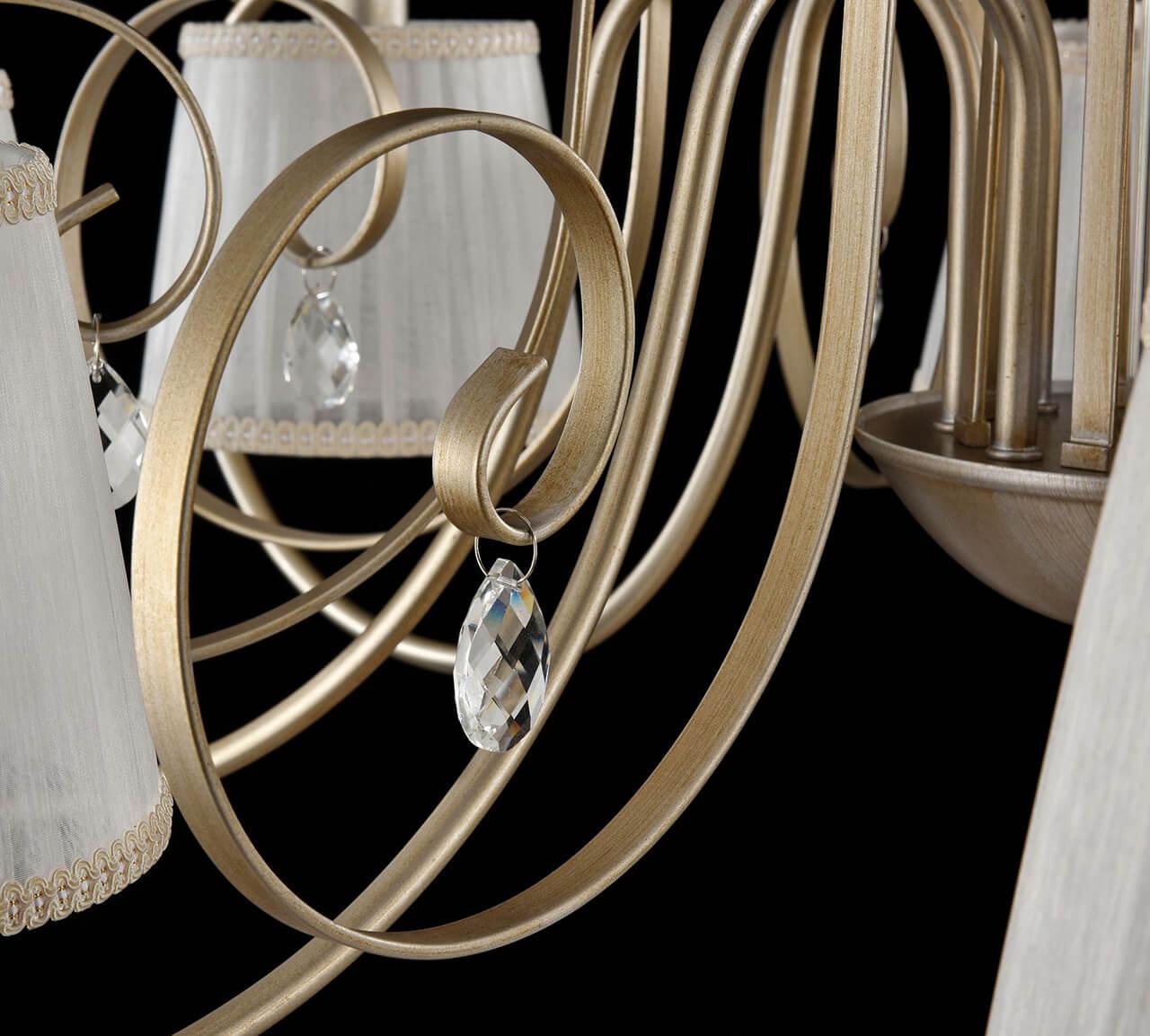 Потолочная люстра Freya Simone FR2020-CL-08-BG FREYA ДИЗАЙНЕРСКИЕ, SIMONE CHAMPAGNE 187912 Бежевый  - Вид №3