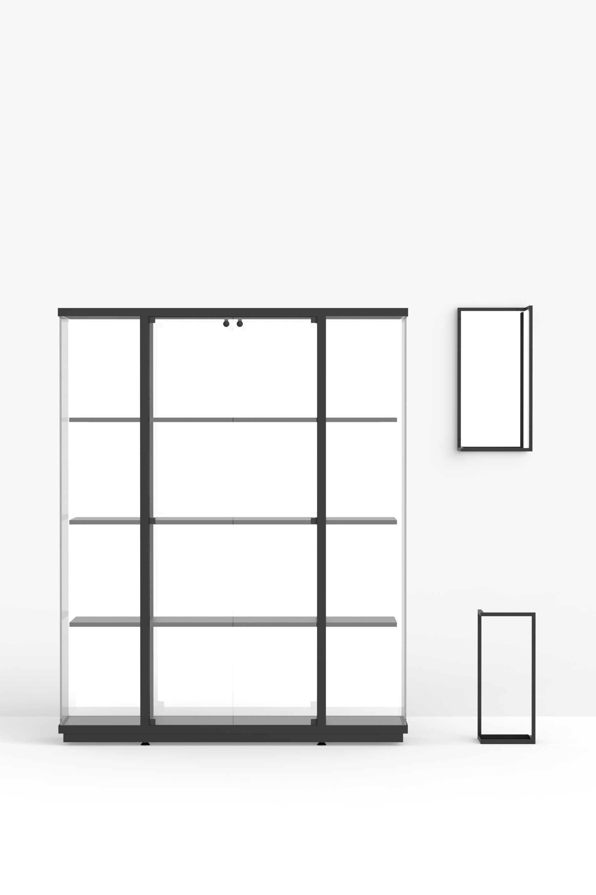 Настенное зеркало с порошковым покрытием FUNCTIONALS рамка ARCH-00119002 - Вид №12