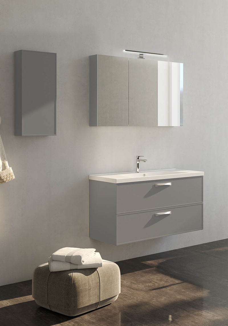 320134 Настенный Шкаф Flex Vogue Soft Grey Noro  Серый  - Вид №1