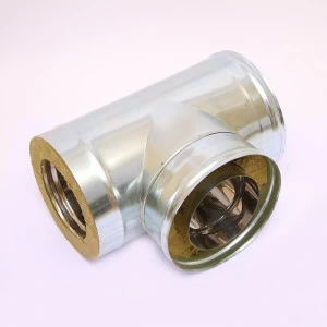 Сэндвич-тройник 90" Ferrum Ф160х250 нержавеющая сталь (430/0,5мм)