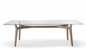 i 4 Mariani Прямоугольный стол из дерева и стекла
