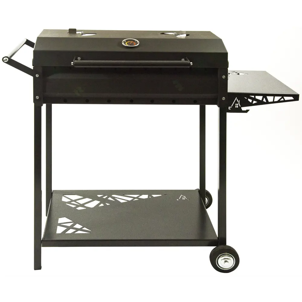 Мангал-Барбекю Дачный сезон Кёльн К-60 102x48x92 см сталь черный Santreyd STLM-2148089 - Вид №3