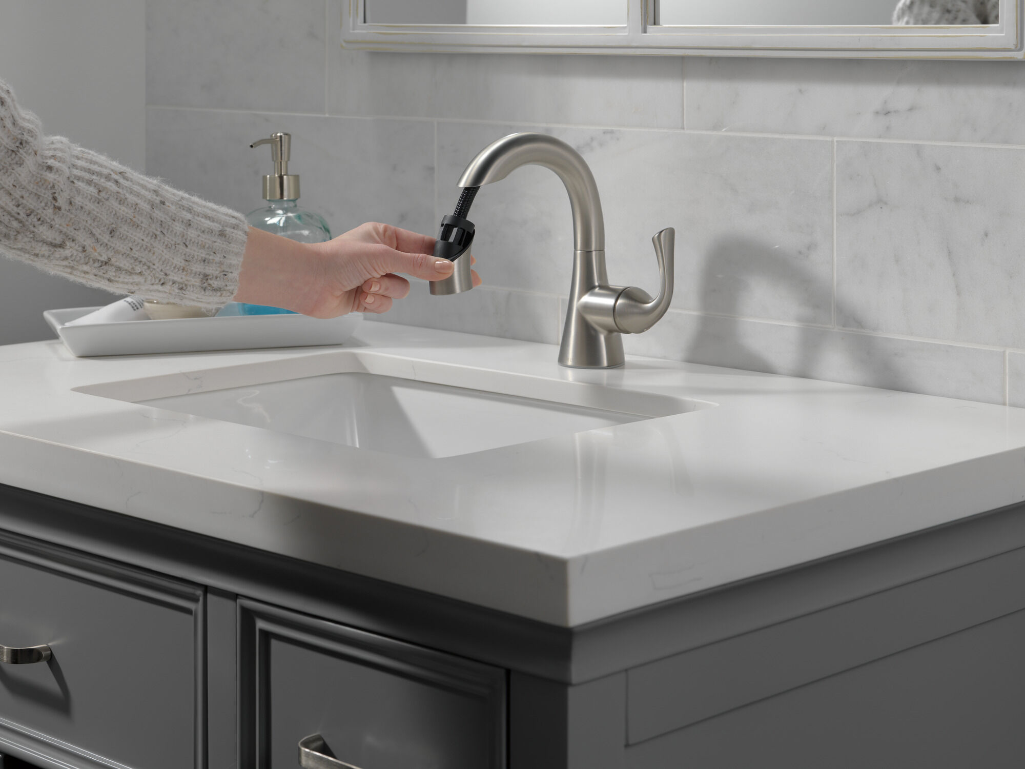 Смеситель для ванной комнаты с одной ручкой Delta Faucet 15764LF-SPPD - Вид №3