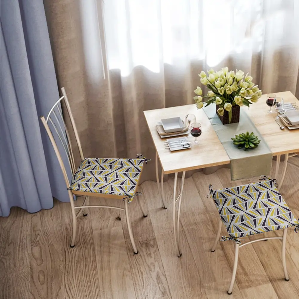 Галета на табурет «Калейдоскоп» 35x35 см цвет мультиколор LINEN WAY STLM-2151118 - Вид №3