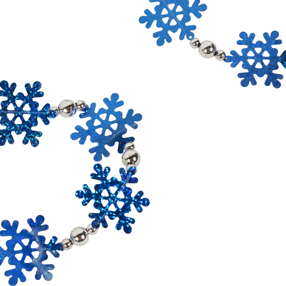 Бусы Снежинки сине-белые 270 см Santreyd STLM-2135176 - Вид №2