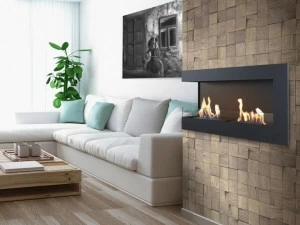 Kratki Настенный угловой камин из биоэтанольной стали