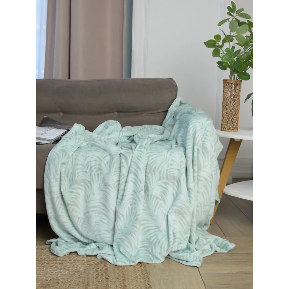 Плед Caprise 200x220 см микрофибра цвет зеленый Ardenza STLM-2153041