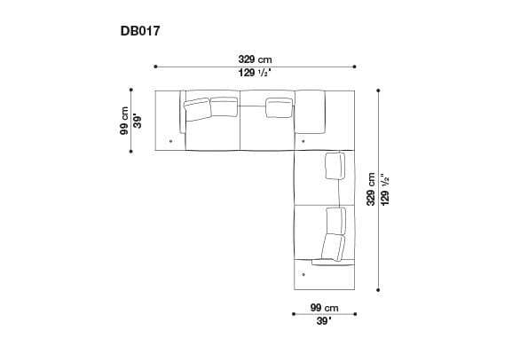 Кожаный диван B&B Italia док ARCH-00106863 - Вид №32
