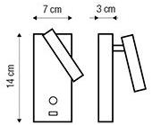 luxcambra Настенный светодиодный светильник из никеля с usb Manhattan sun-id-1451778 - Вид №6