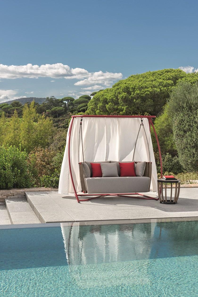 Ethimo Кресло-качалка с балдахином из тика Swing Swdo05 - Вид №6