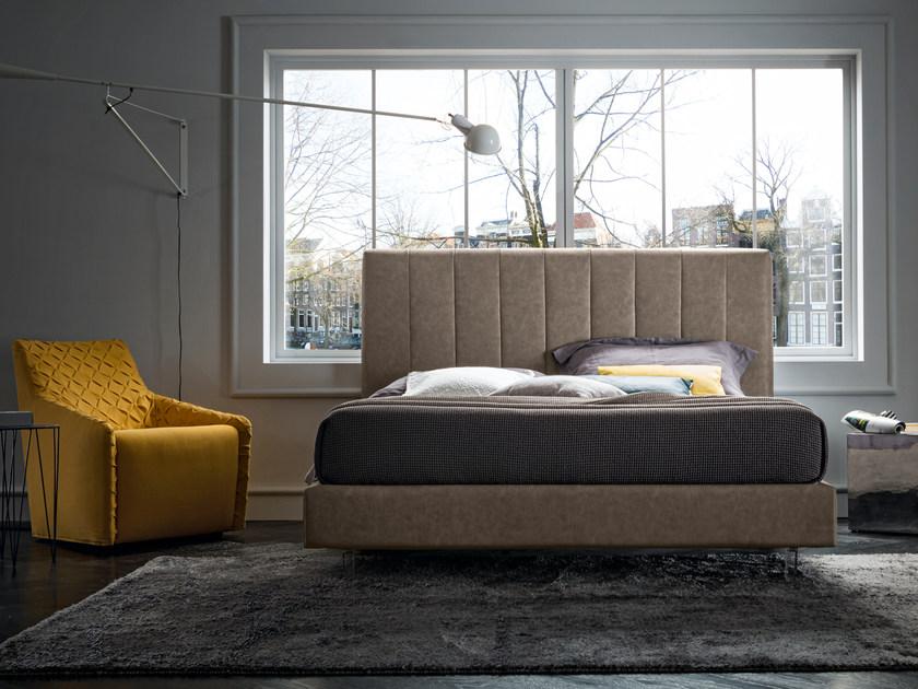 Felis Двуспальная кровать из ткани с мягким изголовьем Bed stories sun-id-1345951 - Вид №6