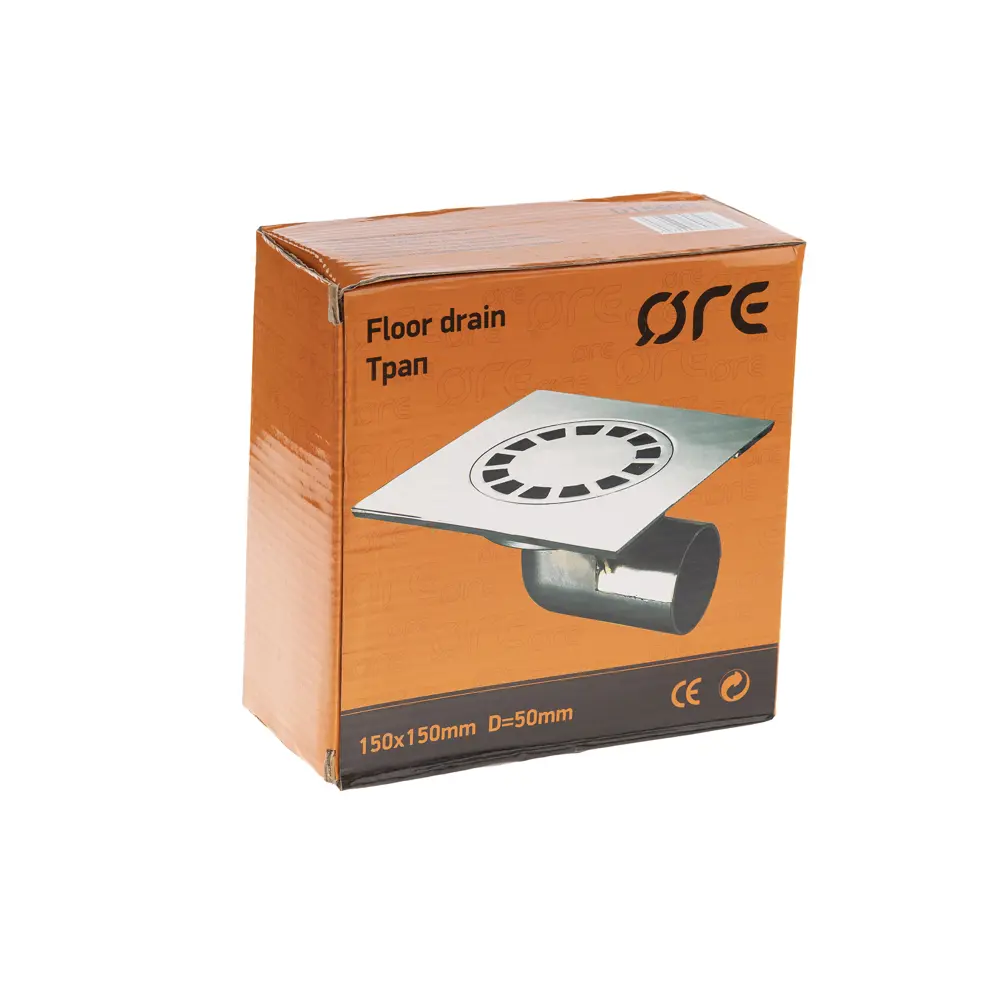 Трап для душа Ore D1550G универсальный затвор 150x150 мм цинк STLM-2042027 - Вид №6