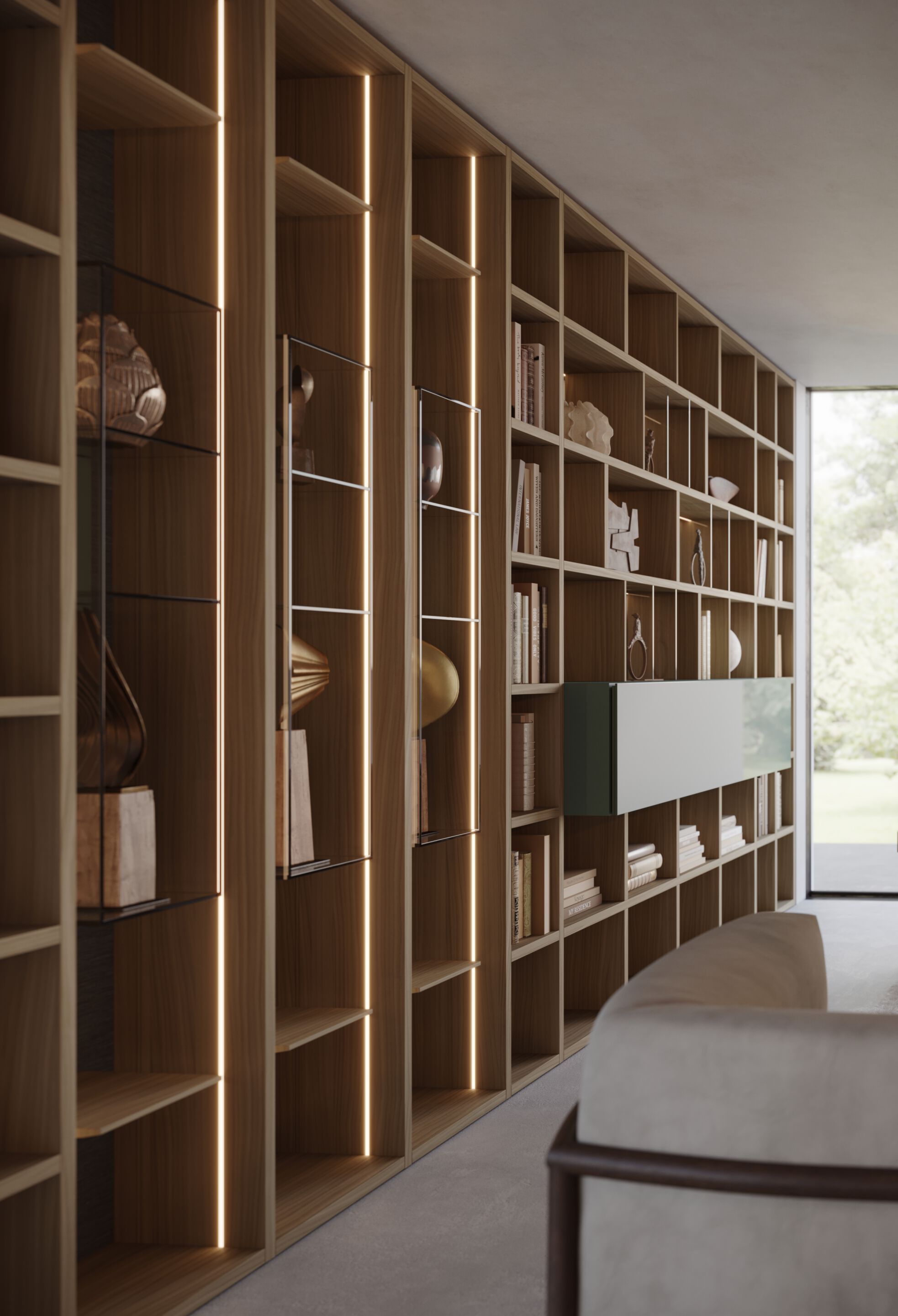 Индивидуальный модульный модульный книжный шкаф Lema Selecta ARCH-00117006 - Вид №14