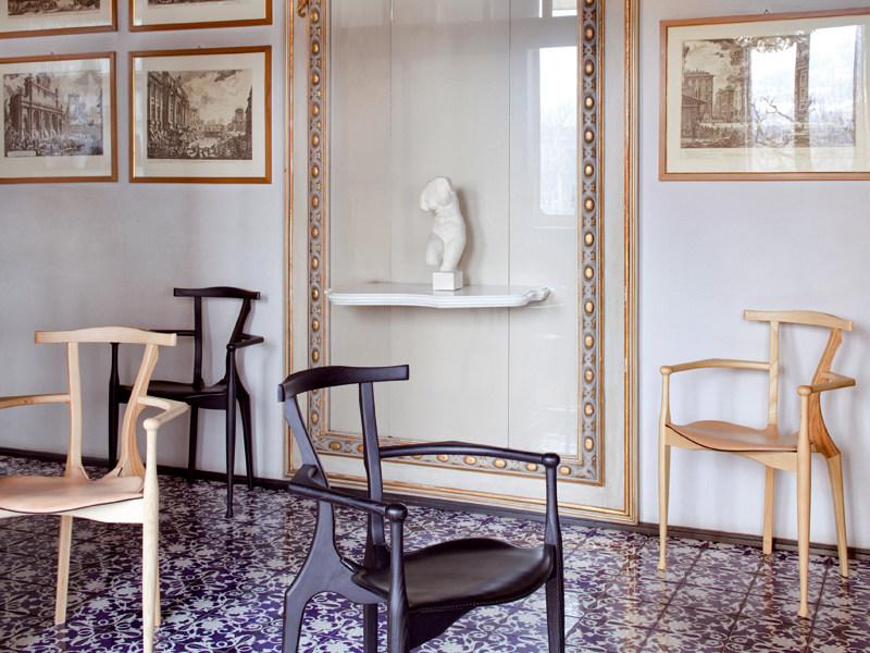 BD Barcelona Design Штабелируемый деревянный стул с подлокотниками Gaulino sun-id-1400098 - Вид №8