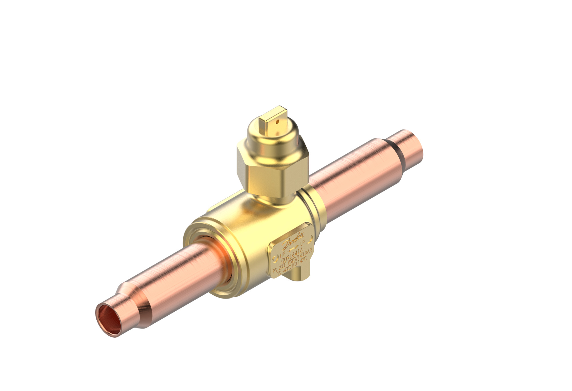 Danfoss GBCT — Запорные шаровые краны для CO2 140 бар GBCT 10s Кран шаровый 009L6582  - Вид №5