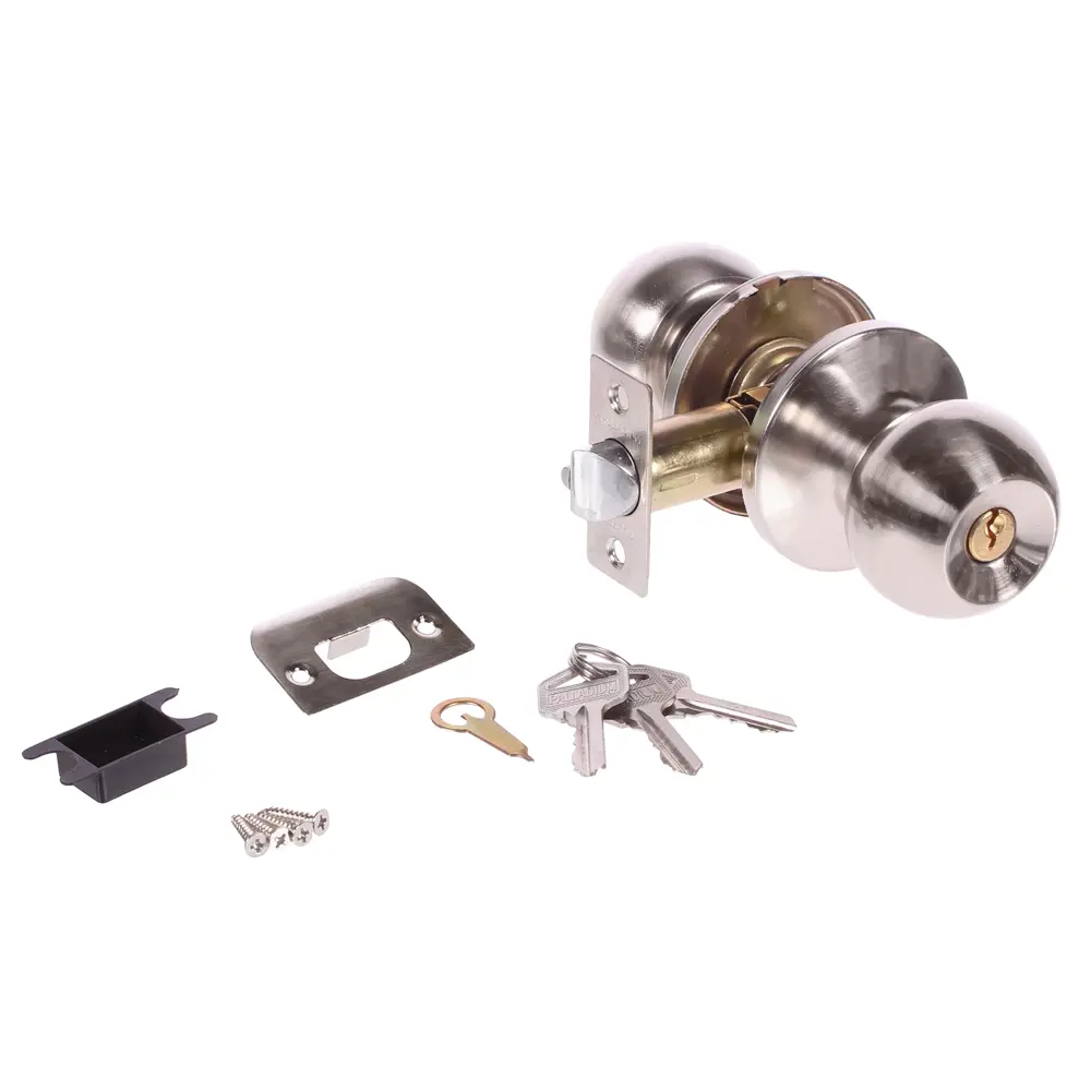 Ручка-защёлка Palladium 607 SN ET, с ключом и фиксатором, сталь, цвет матовый никель STLM-2152867 - Вид №1