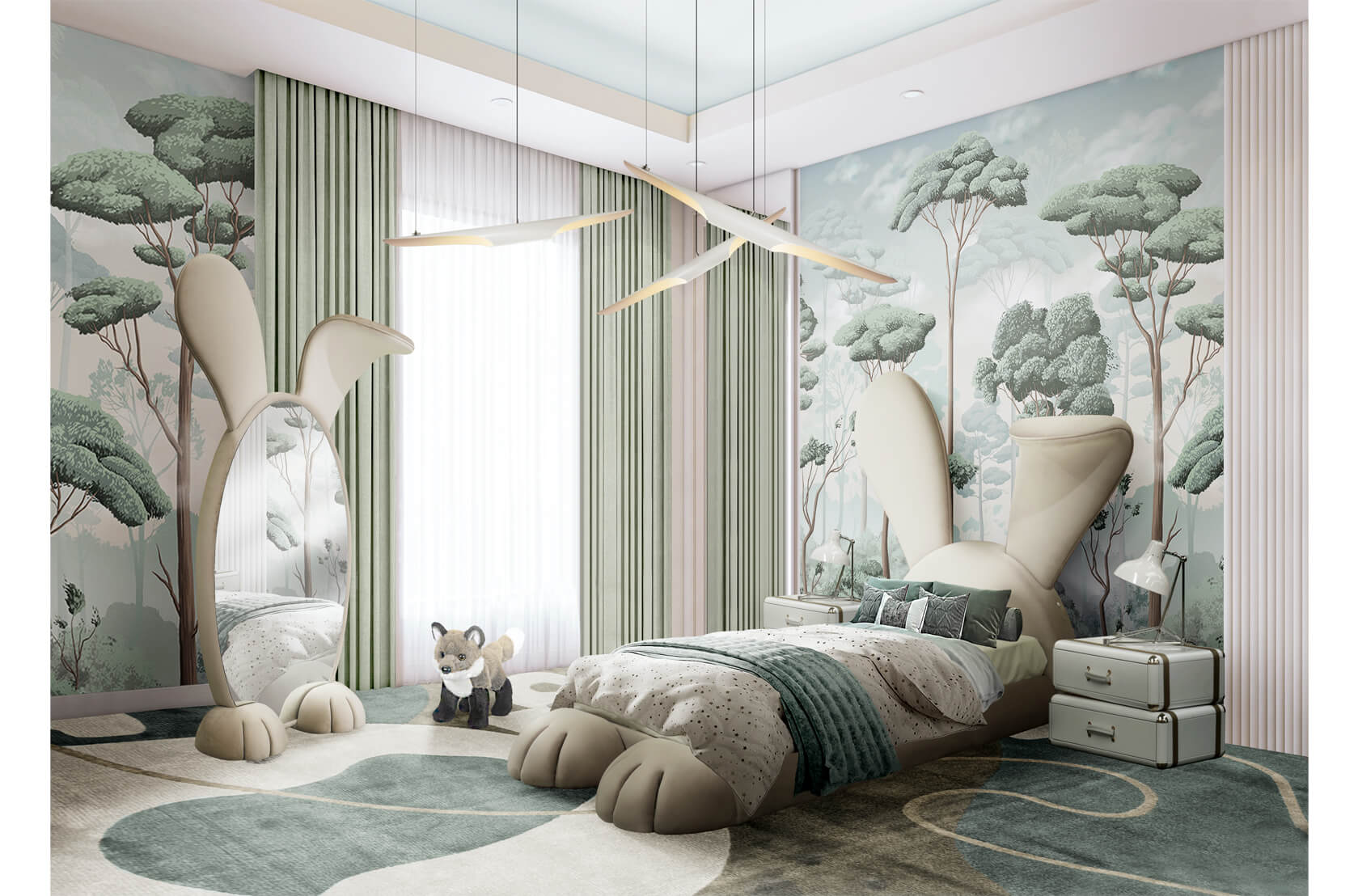 CIST375 Зеркала для детской Кролик Circu  - Вид №12