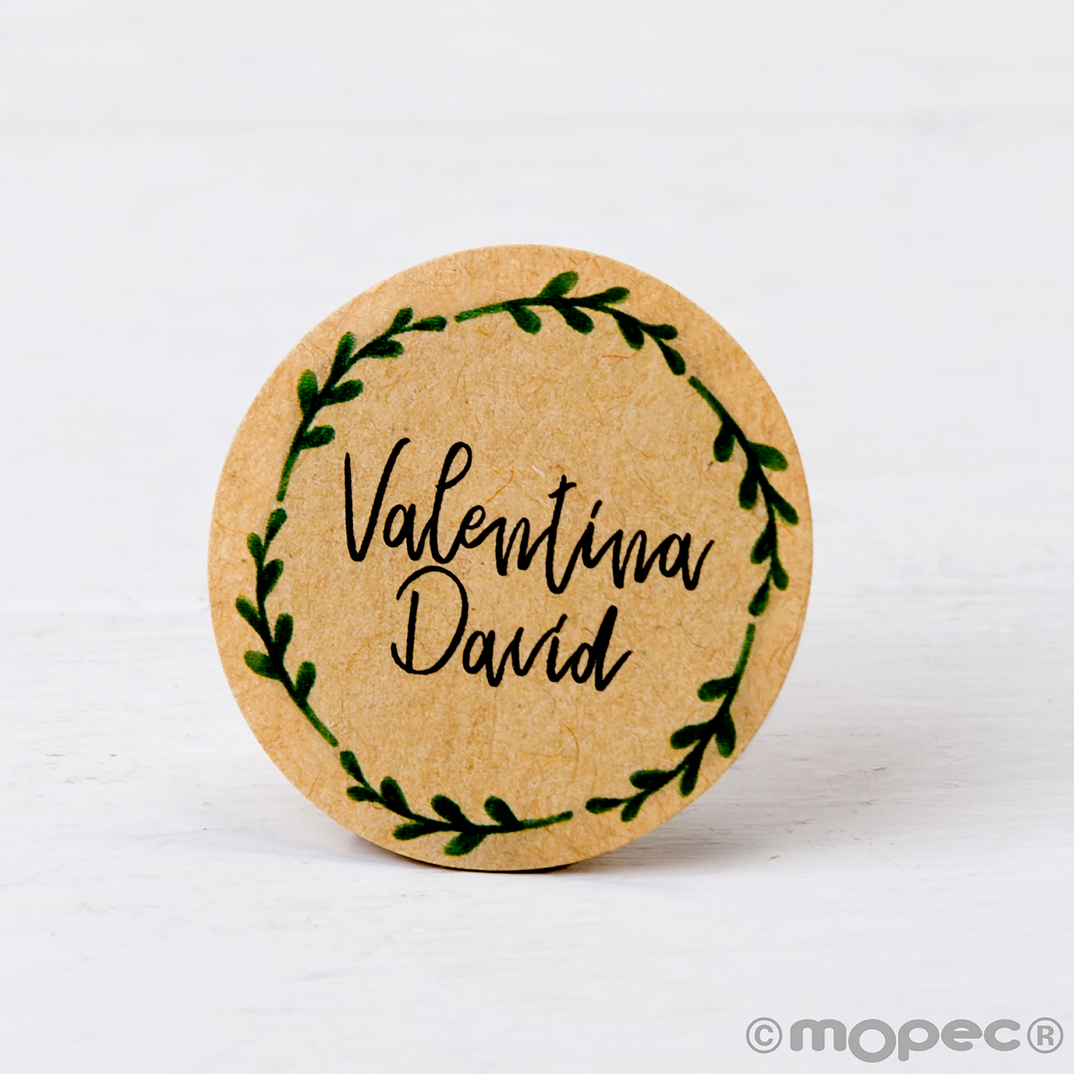 X443 PERS. 12 Индивидуальные крафт-стикеры 'филиалы короны' Dekoraniaevents Bodas 