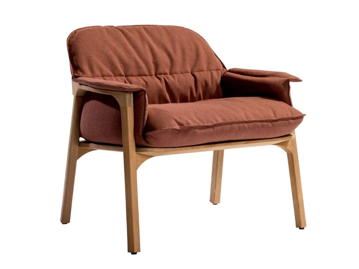 Кресло с подлокотниками из ткани TRIBÙ Nomad ARCH-00137121 - Вид №9