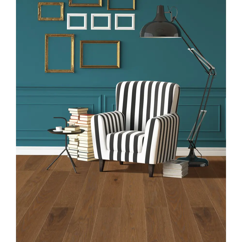 Паркетная доска однополосная «Дуб эспрессо» лак 0.984 м² Tarkett STLM-2140082 - Вид №5