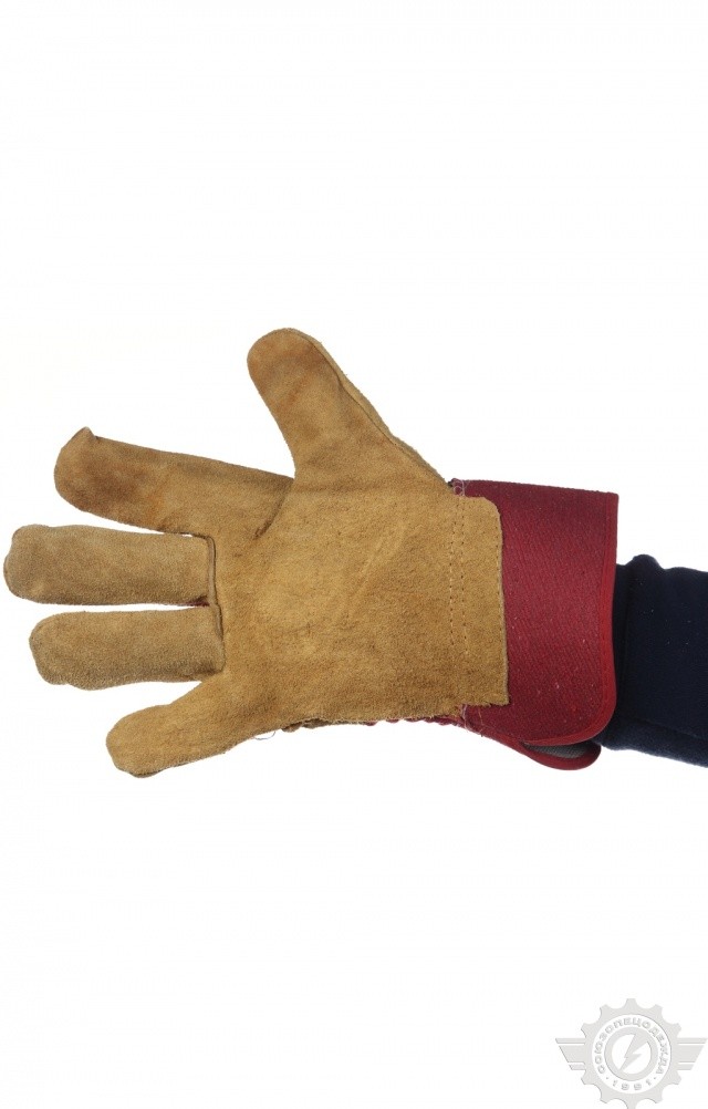4956838 Перчатки комбинированные со спилком  Средства защиты рук  размер Спецодежда  - Вид №1