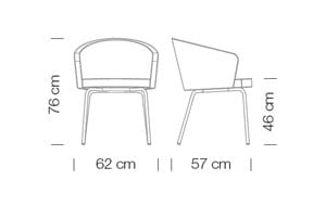 Мягкий стул для ресторана Et al ARCH-00076929 - Вид №5