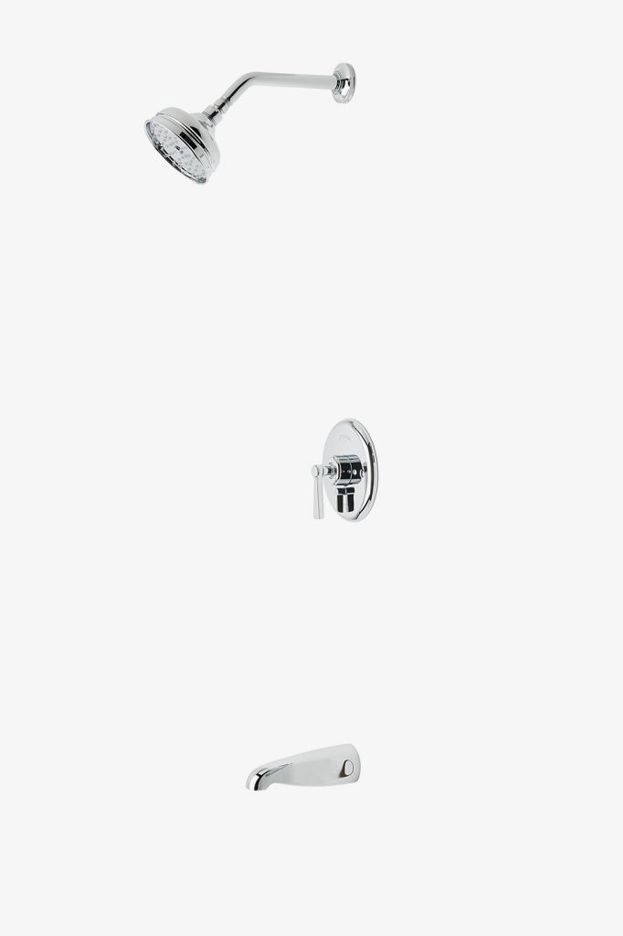 TRSP05 Комплект для транзитного душа с балансировкой давления с 5-дюймовым изливом для душа и ванной Waterworks 