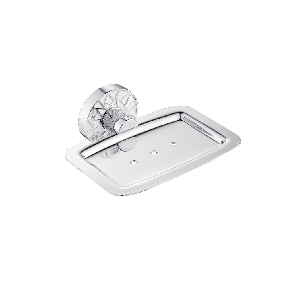 GFmark - Мыльница металлическая на основании, с БЕЛОЙ МОЗАИКОЙ, код: 3202 