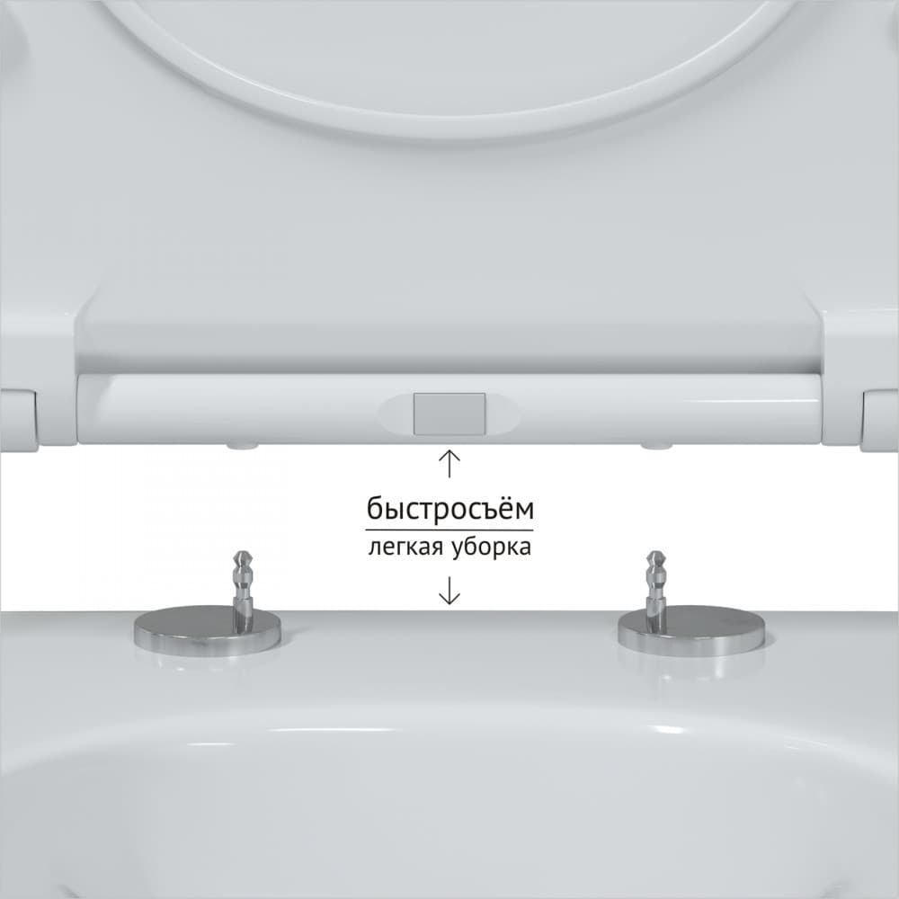 082118 Подвесной унитаз настенный Белый BERGES Key Турция - Вид №4